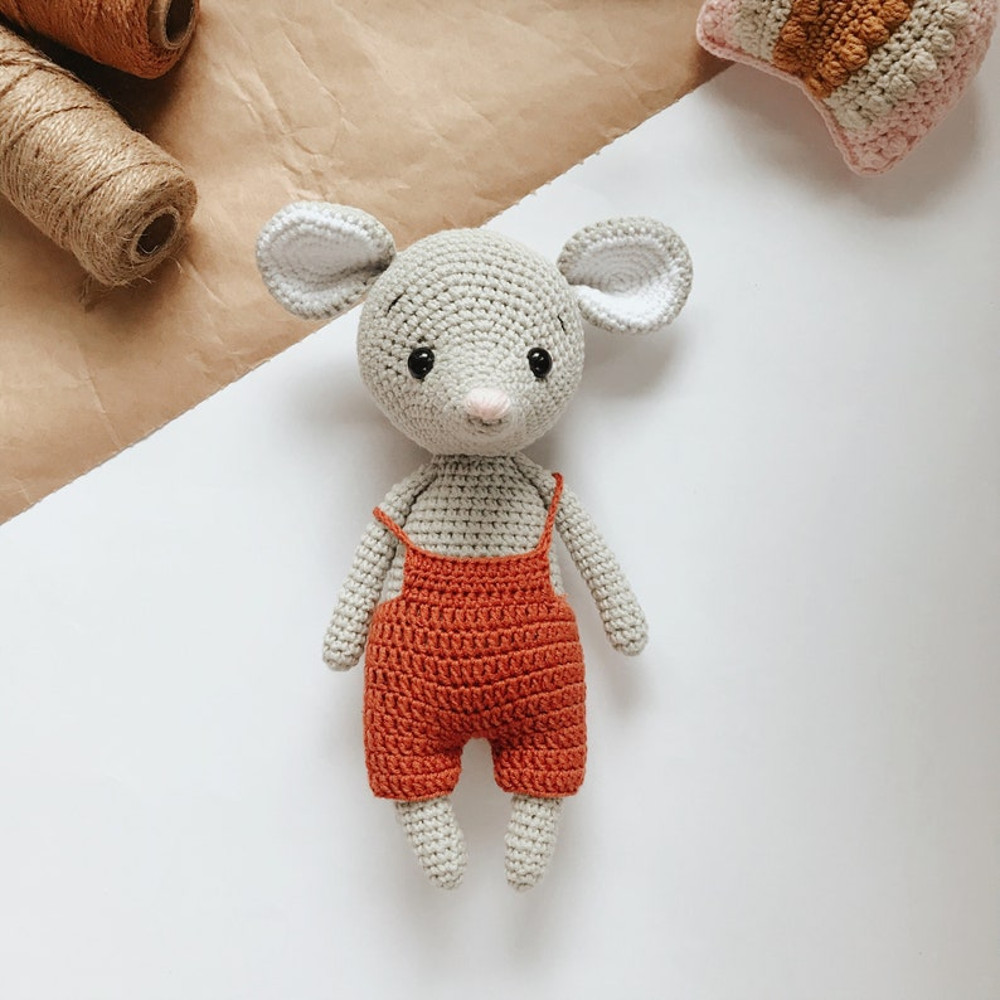 Crochet PATTERN Mouse Amigurumi Tutorial PDF In English 16