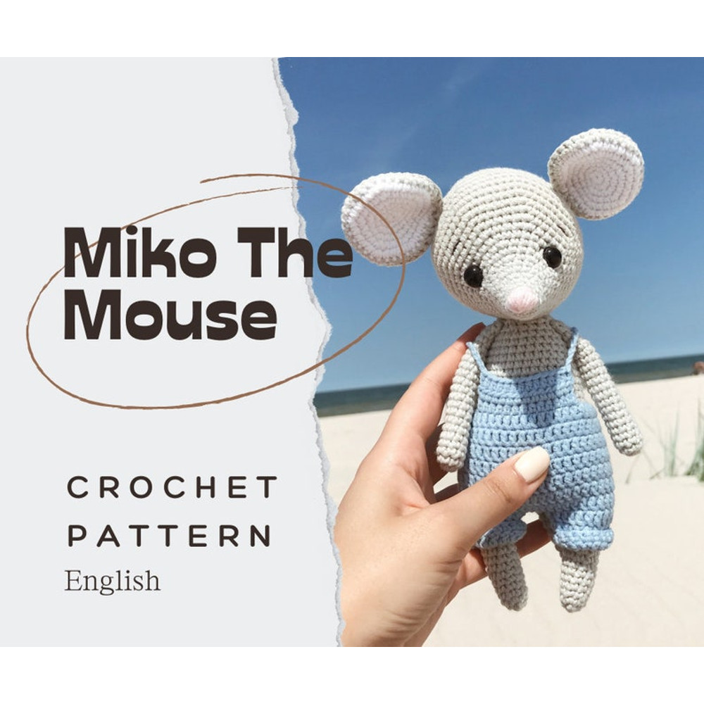 Crochet PATTERN Mouse Amigurumi Tutorial PDF In English 0