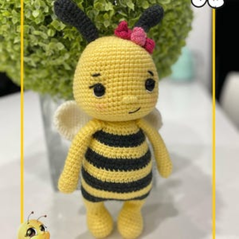 PATTERN Bee  Crochet Bee Pattern  Amigurumi Bee Pattern  Crocheted Baby Bee Pattern  PDF Crochet Pattern 11