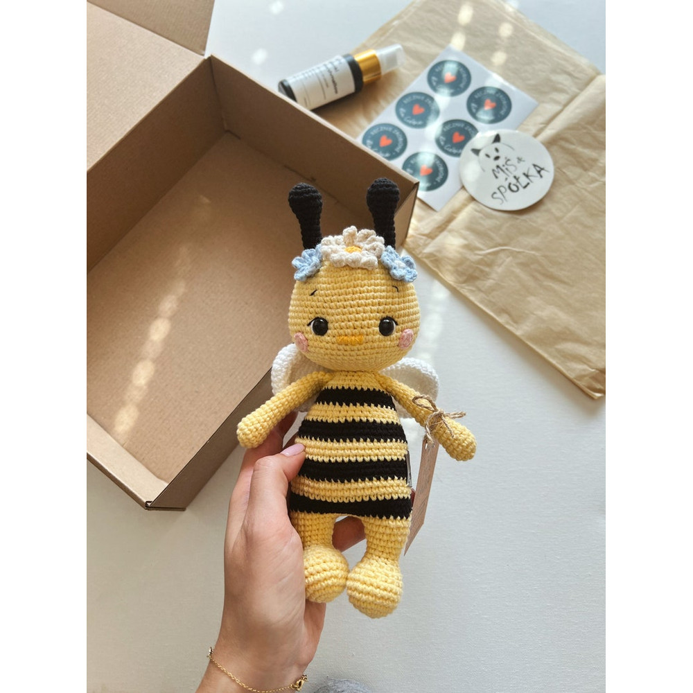 PATTERN Bee  Crochet Bee Pattern  Amigurumi Bee Pattern  Crocheted Baby Bee Pattern  PDF Crochet Pattern 5