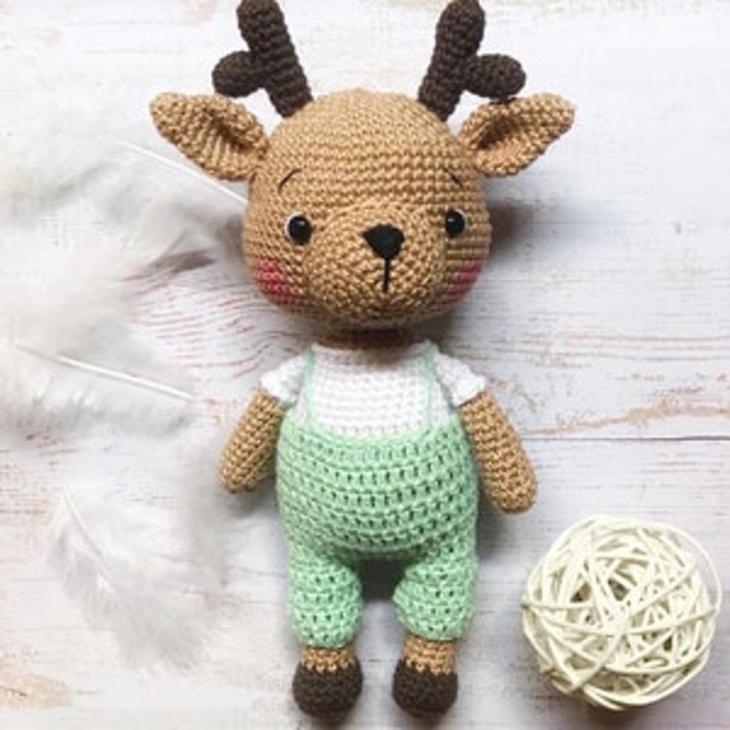 Crochet Pattern Doll Christmas Reindeer Amigurumi Pattern Christmas Reindeer TUTORIAL Doll Christmas Reindeer 14