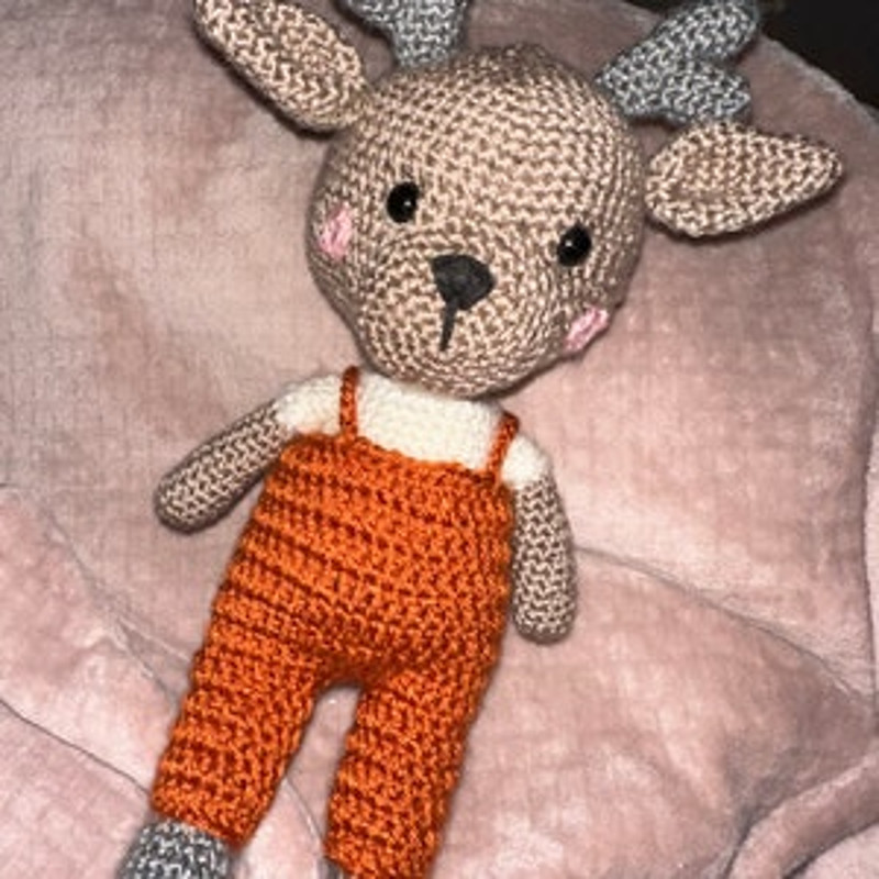 Crochet Pattern Doll Christmas Reindeer Amigurumi Pattern Christmas Reindeer TUTORIAL Doll Christmas Reindeer 15