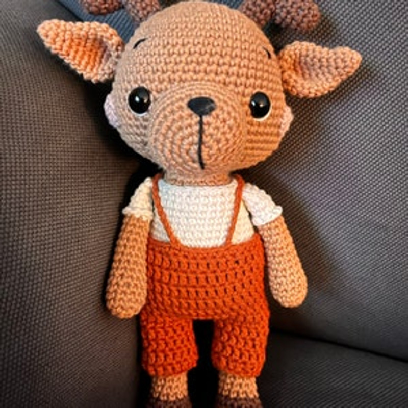 Crochet Pattern Doll Christmas Reindeer Amigurumi Pattern Christmas Reindeer TUTORIAL Doll Christmas Reindeer 8