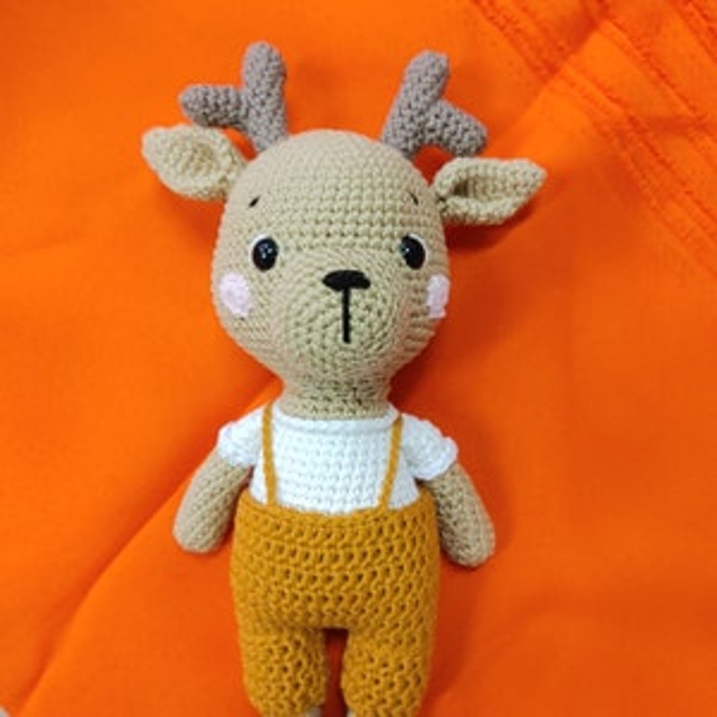 Crochet Pattern Doll Christmas Reindeer Amigurumi Pattern Christmas Reindeer TUTORIAL Doll Christmas Reindeer 11