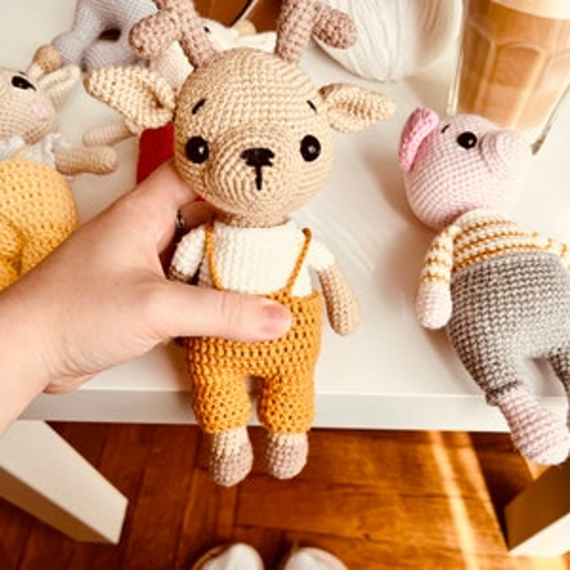 Crochet Pattern Doll Christmas Reindeer Amigurumi Pattern Christmas Reindeer TUTORIAL Doll Christmas Reindeer 13