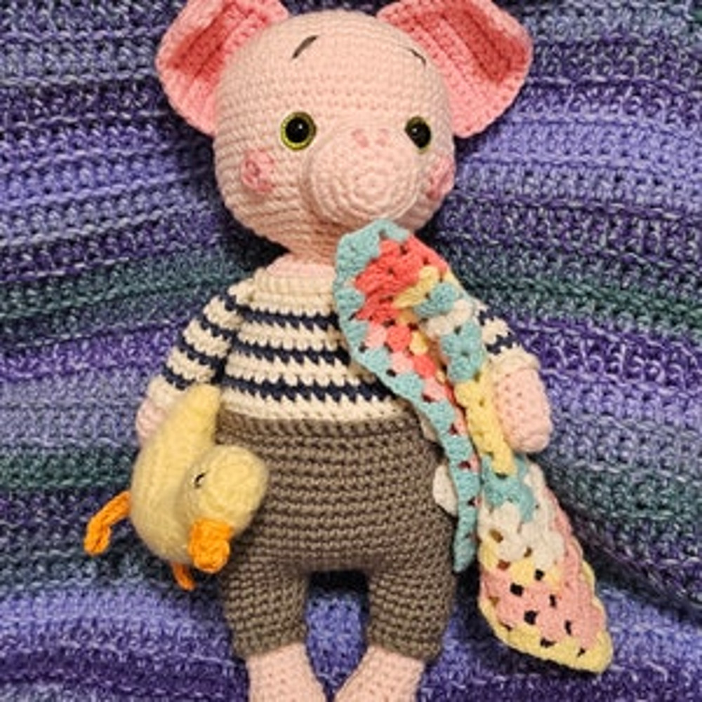 PATTERN INSTRUCTIONS Pig Piggy Pillow Pattern Cute Pig Plushie Pattern Crochet Piggy Pattern 11