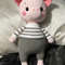 PATTERN INSTRUCTIONS Pig Piggy Pillow Pattern Cute Pig Plushie Pattern Crochet Piggy Pattern 14