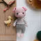 PATTERN INSTRUCTIONS Pig Piggy Pillow Pattern Cute Pig Plushie Pattern Crochet Piggy Pattern 3