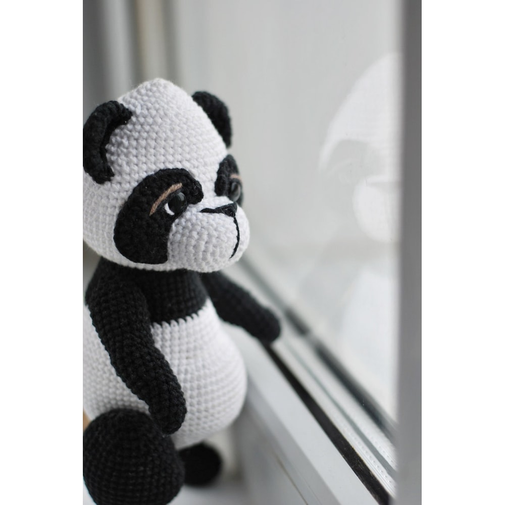 Crochet Bear Panda Pattern PDF In Eng Amigurumi Bear Panda Panda With Bamboo Crochet Animals Pattern DIY Crochet Toy 3