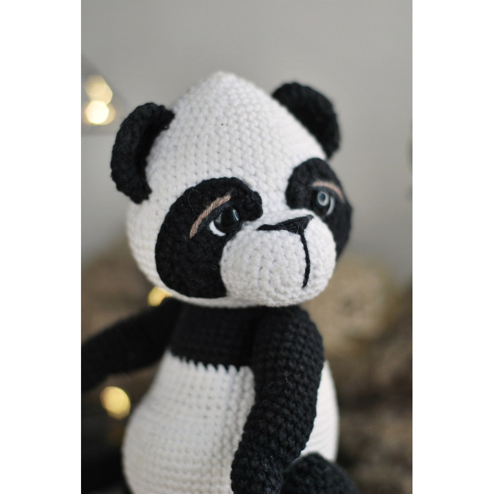 Crochet Bear Panda Pattern PDF In Eng Amigurumi Bear Panda Panda With Bamboo Crochet Animals Pattern DIY Crochet Toy 5