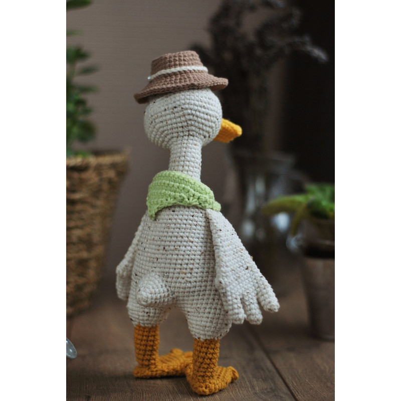 Crochet Pattern Easter Goose Amigurumi Duck Pattern PDF In Eng Crochet Goose With Little Goslings Amigurumi Bird Croc 4