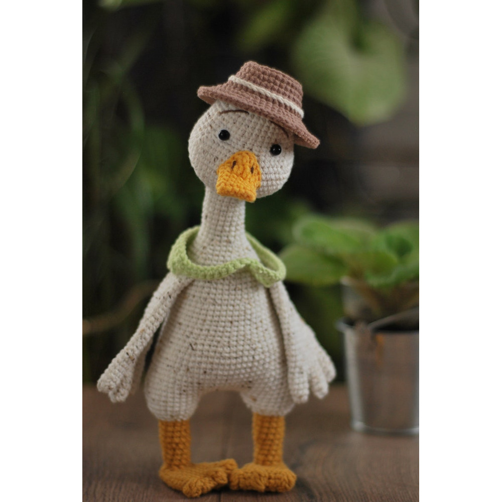 Crochet Pattern Easter Goose Amigurumi Duck Pattern PDF In Eng Crochet Goose With Little Goslings Amigurumi Bird Croc 7