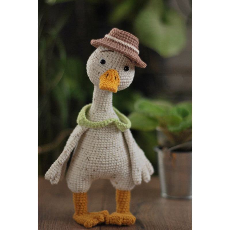 Crochet Pattern Easter Goose Amigurumi Duck Pattern PDF In Eng Crochet Goose With Little Goslings Amigurumi Bird Croc 7