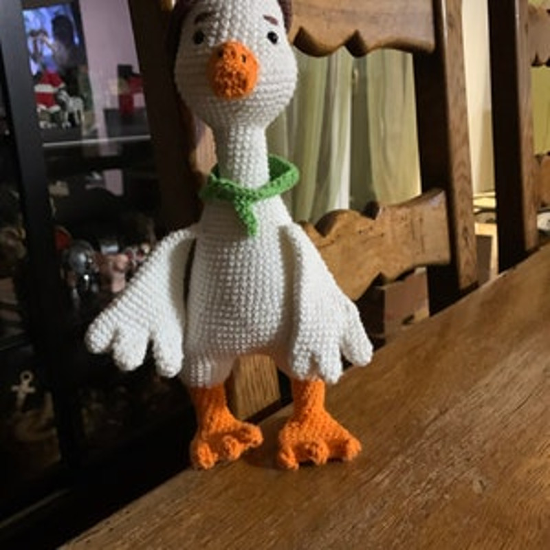 Crochet Pattern Easter Goose Amigurumi Duck Pattern PDF In Eng Crochet Goose With Little Goslings Amigurumi Bird Croc 11