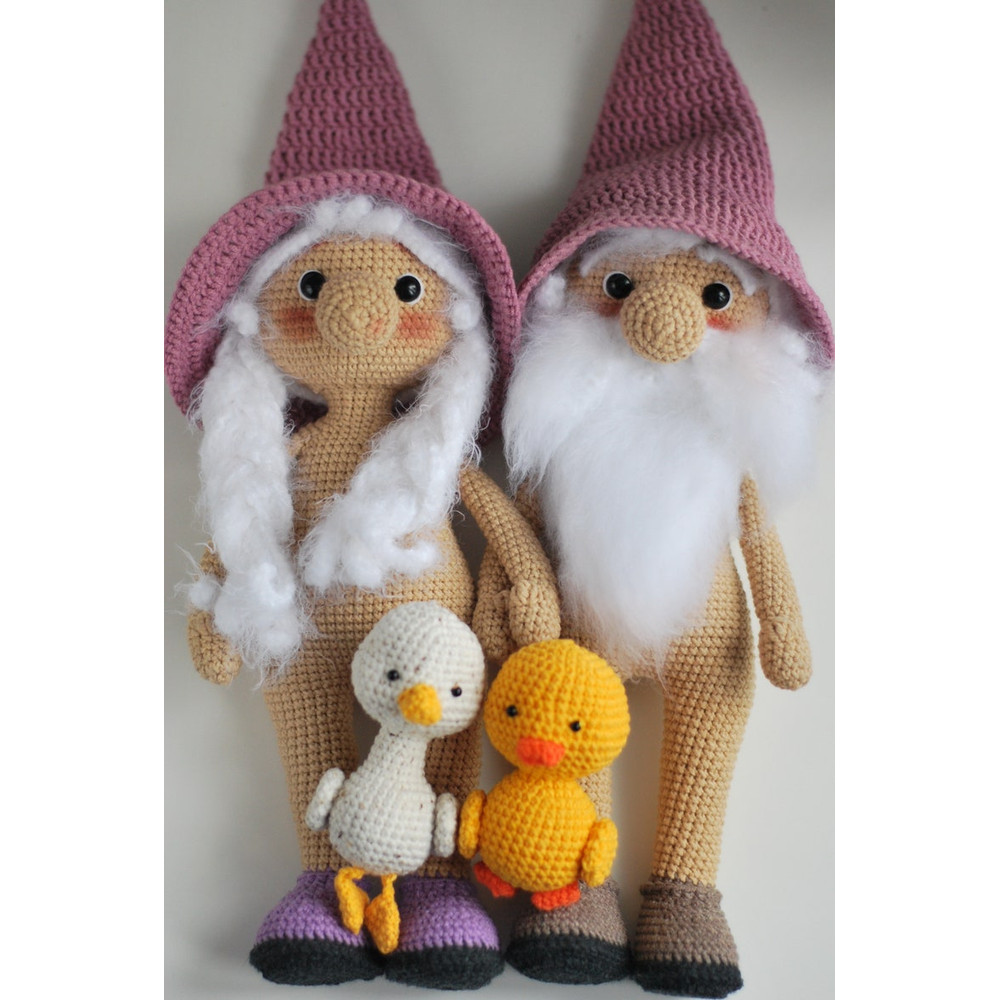 Crochet Easter Pattern Gnomes Grandfather And Grandmother Amigurumi Pattern PDF In Eng Set Of 3 Patterns In 1 Easter G 9