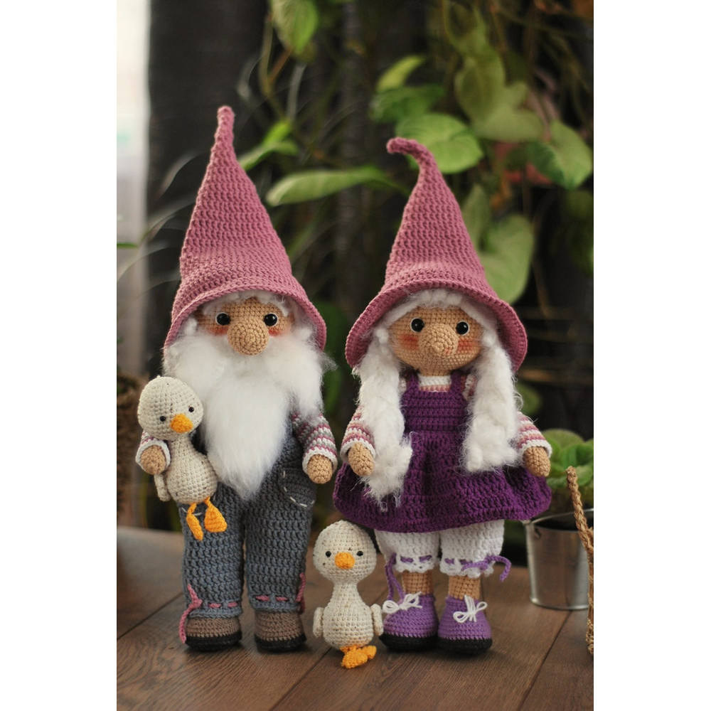 Crochet Easter Pattern Gnomes Grandfather And Grandmother Amigurumi Pattern PDF In Eng Set Of 3 Patterns In 1 Easter G 1