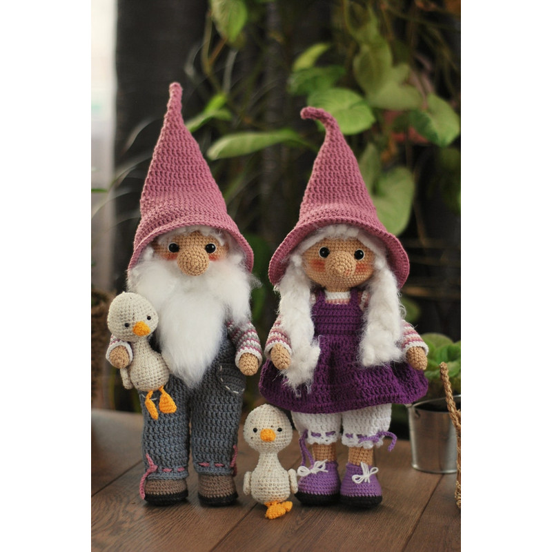 Crochet Easter Pattern Gnomes Grandfather And Grandmother Amigurumi Pattern PDF In Eng Set Of 3 Patterns In 1 Easter G 1