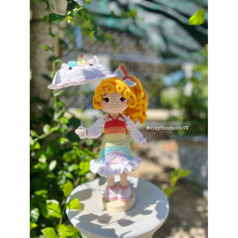 PDF Crochet Pattern Amigurumi Sunflower Doll Sonny Floral Doll With Clothes Amigurumi Doll English Pattern 1