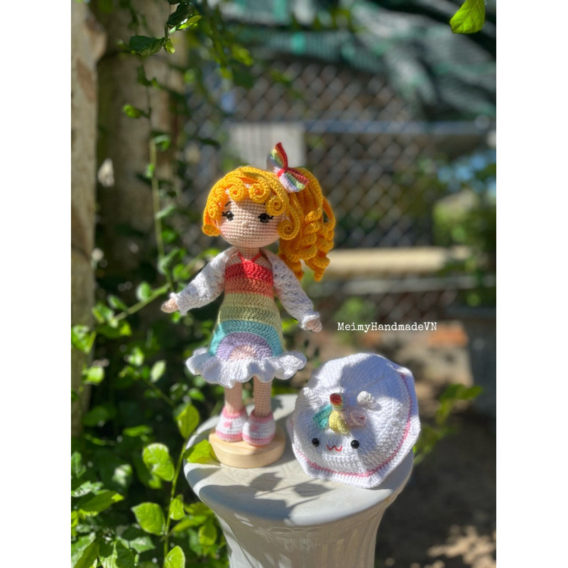 PDF Crochet Pattern Amigurumi Sunflower Doll Sonny Floral Doll With Clothes Amigurumi Doll English Pattern 3