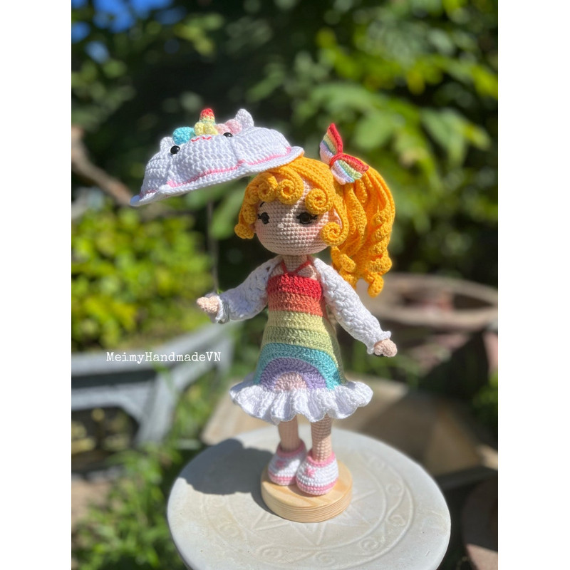 PDF Crochet Pattern Amigurumi Sunflower Doll Sonny Floral Doll With Clothes Amigurumi Doll English Pattern 6