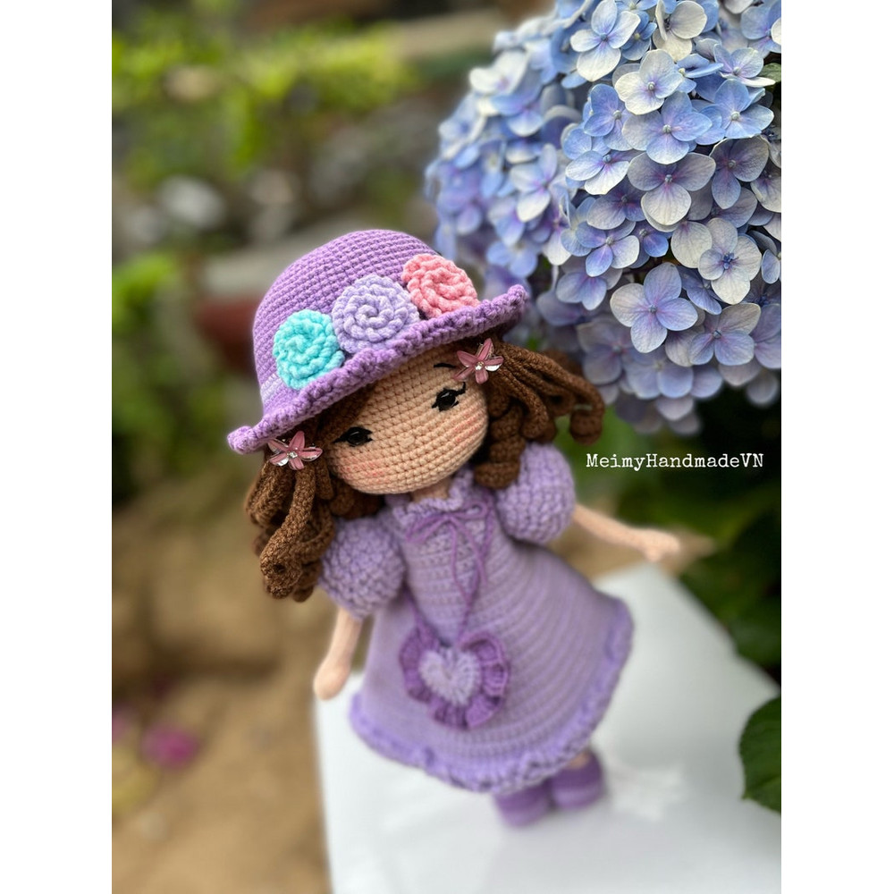 Emma Crochet Doll Pattern Hydrangea Doll Amigurumi Doll Pattern PDF English Tutorial 10