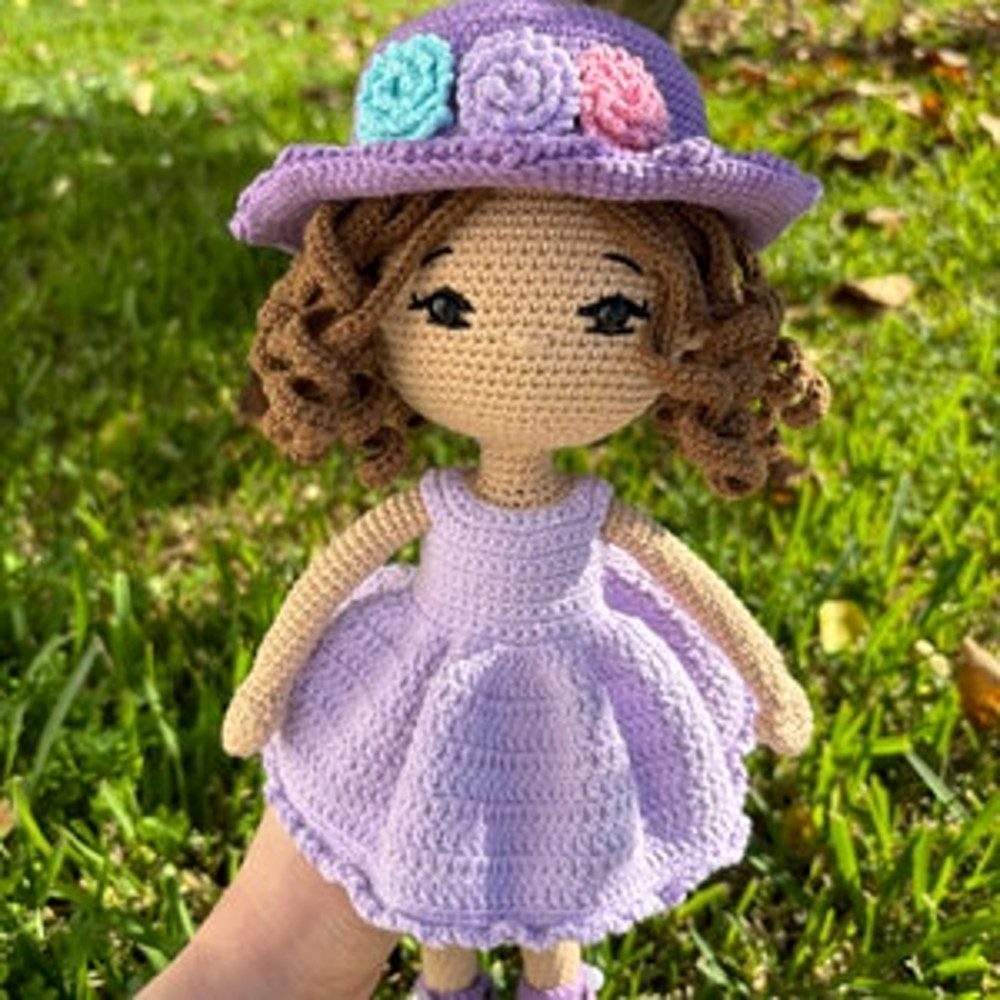 Emma Crochet Doll Pattern Hydrangea Doll Amigurumi Doll Pattern PDF English Tutorial 3