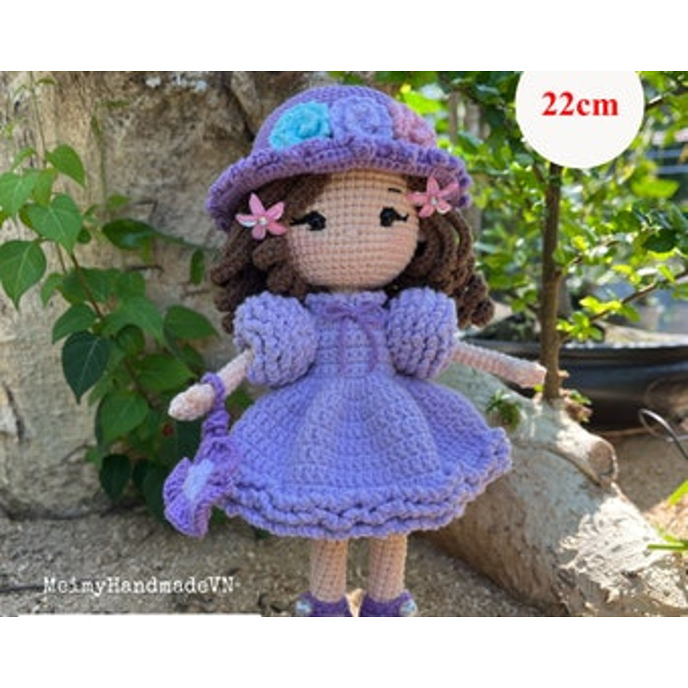 Emma Crochet Doll Pattern Hydrangea Doll Amigurumi Doll Pattern PDF English Tutorial 8