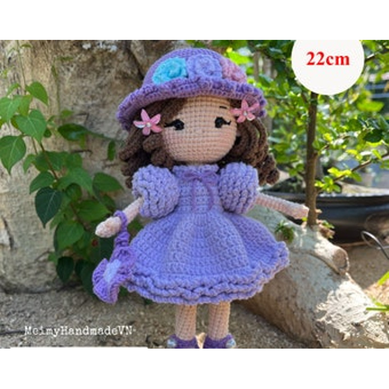 Emma Crochet Doll Pattern Hydrangea Doll Amigurumi Doll Pattern PDF English Tutorial 8