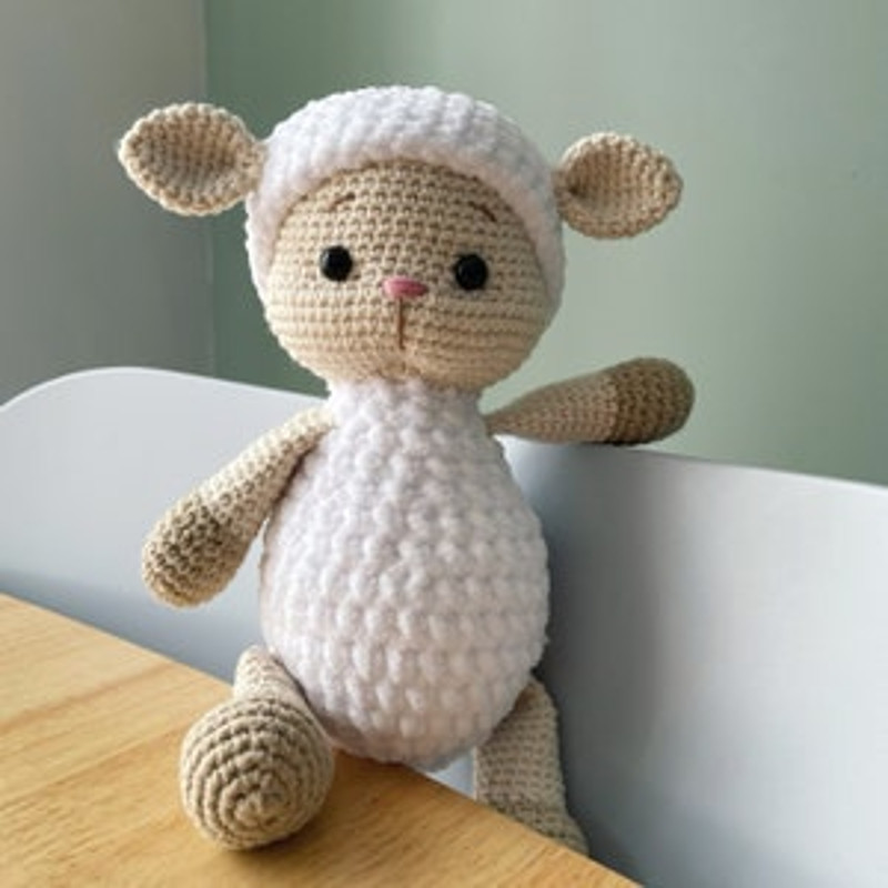DIY Crochet Sheep PATTERN PDF  Easy Amigurumi Lamb Pattern  Meemi The Sheep 2