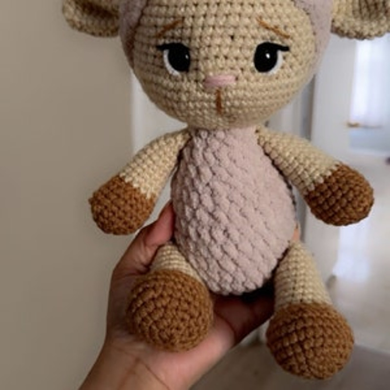 DIY Crochet Sheep PATTERN PDF  Easy Amigurumi Lamb Pattern  Meemi The Sheep 4