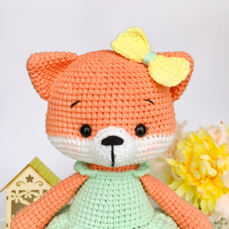 DIY Fox Crochet PATTERN PDF  Crochet Fox Amigurumi Pattern  Lilly The Fox Doll 9