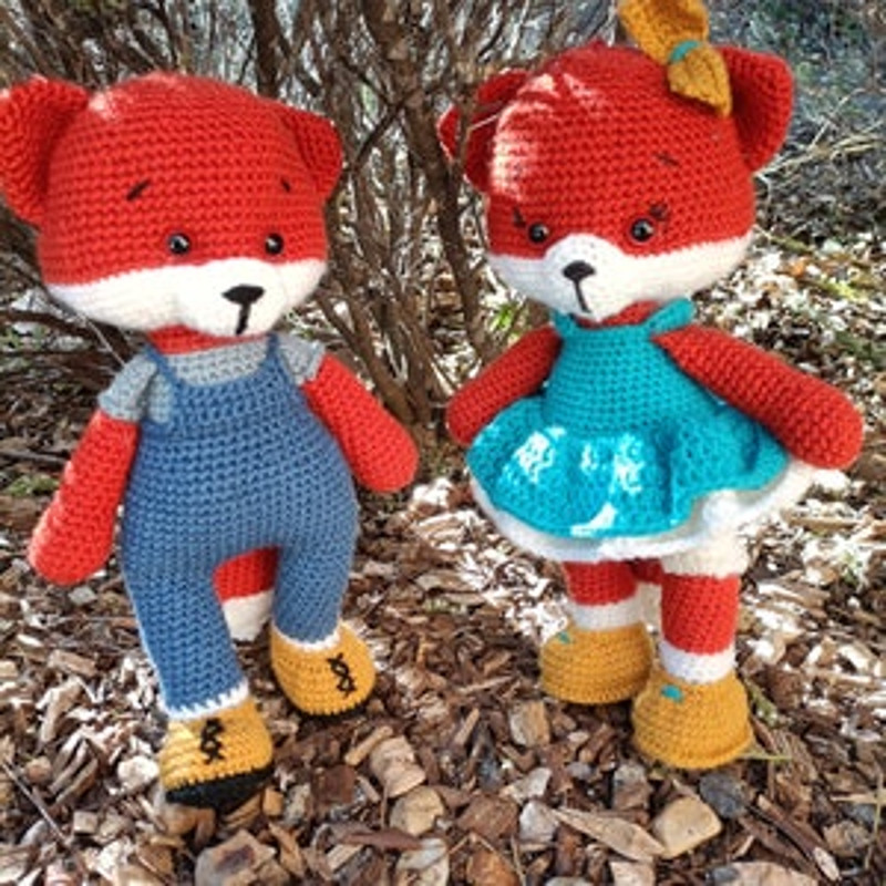 DIY Fox Crochet PATTERN PDF  Crochet Fox Amigurumi Pattern  Lilly The Fox Doll 4