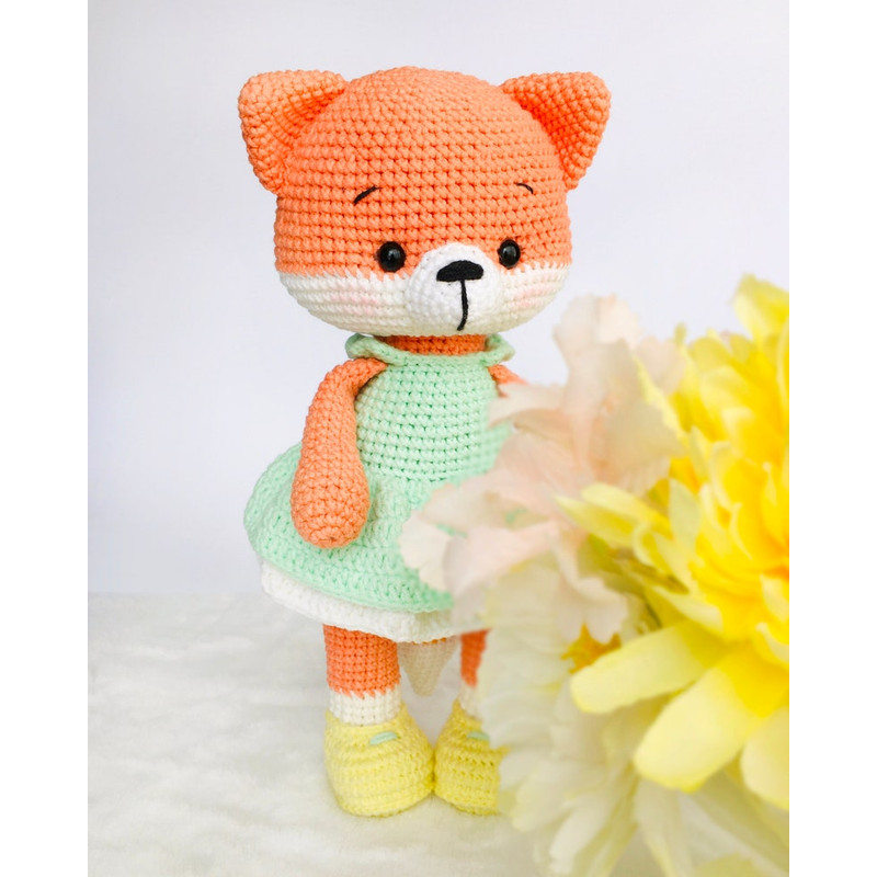 DIY Fox Crochet PATTERN PDF  Crochet Fox Amigurumi Pattern  Lilly The Fox Doll 8