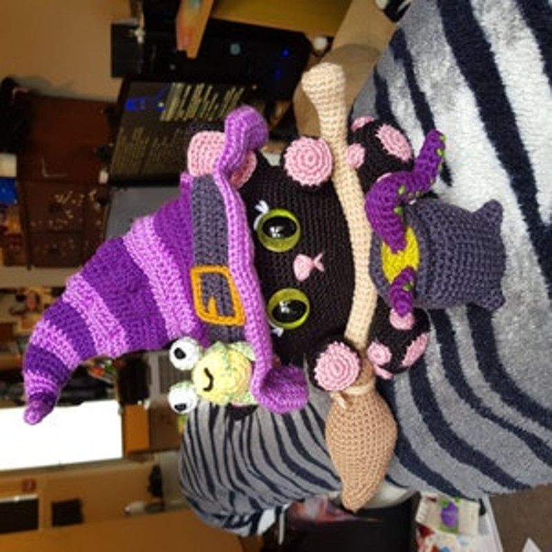 Crochet Pattern Onyx The Witchy Cat Halloween Amigurumi Pattern US Terms PDF 16