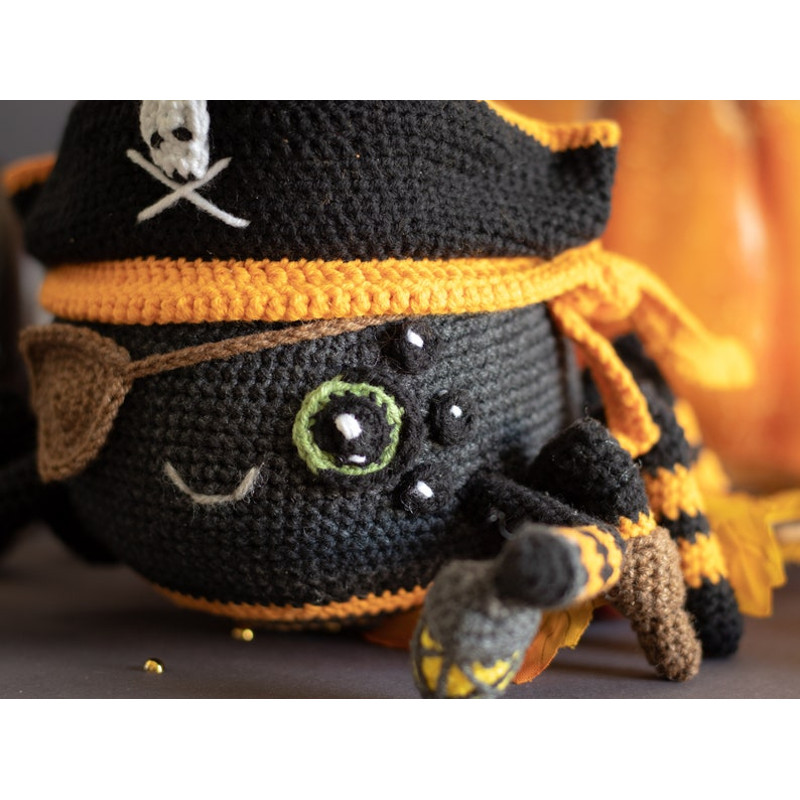 Crochet Pattern Crawly The Spider Pirate Halloween Amigurumi Pattern US Terms PDF 7