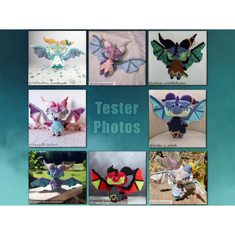 Crochet Pattern Dusk The Dragon Amigurumi Pattern PDF English US By Lyra Lune 8