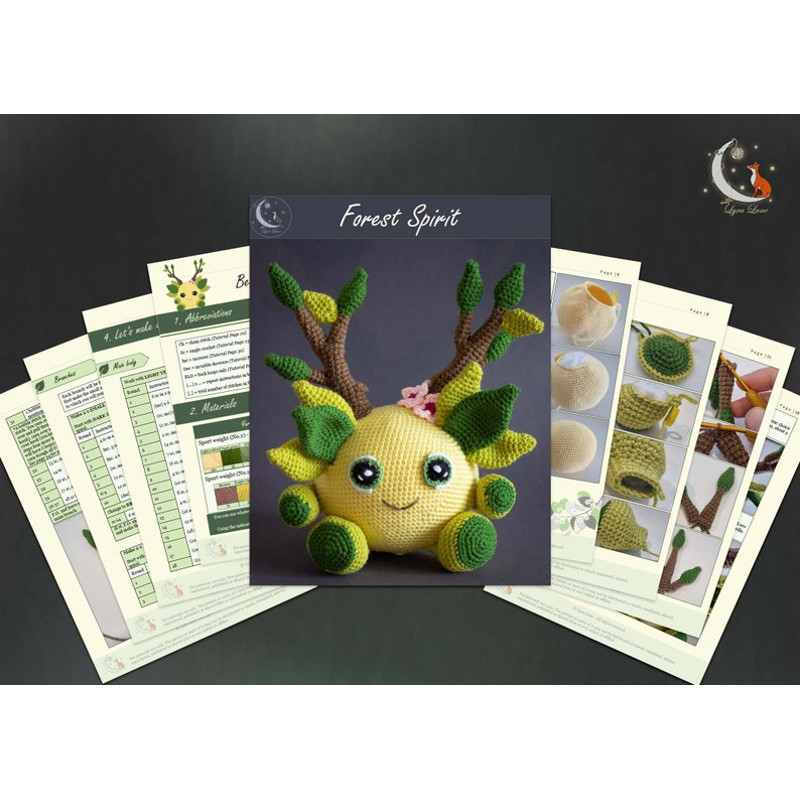 Crochet Pattern Willow The Forest Spirit Amigurumi Pattern US Terms PDF 6