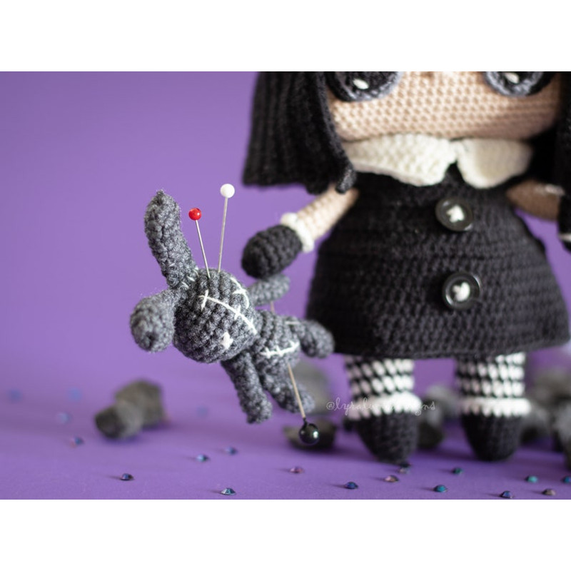 Crochet Pattern Luna The Gothic Doll Amigurumi Pattern US Terms PDF 2