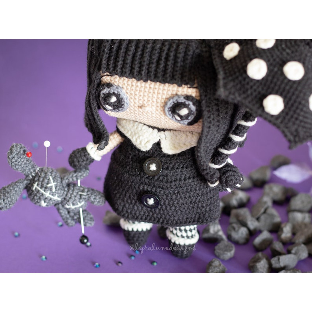 Crochet Pattern Luna The Gothic Doll Amigurumi Pattern US Terms PDF 3