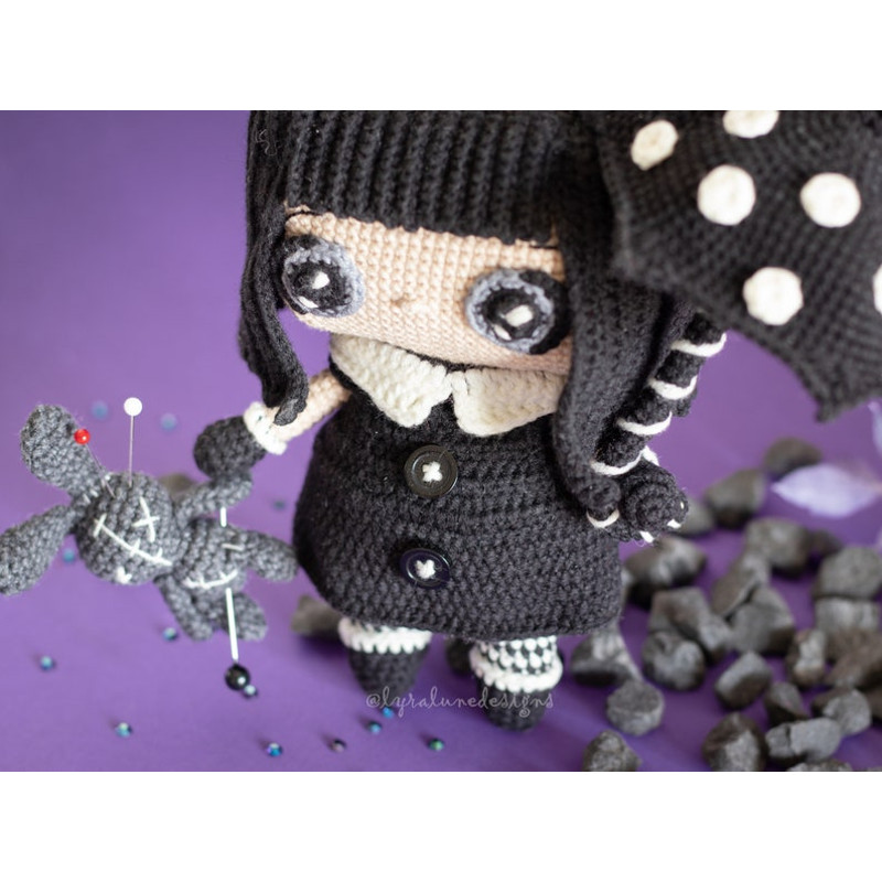 Crochet Pattern Luna The Gothic Doll Amigurumi Pattern US Terms PDF 3