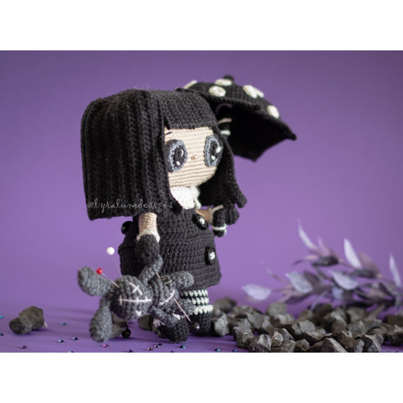 Crochet Pattern Luna The Gothic Doll Amigurumi Pattern US Terms PDF 6