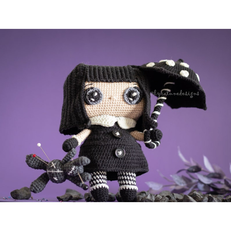 Crochet Pattern Luna The Gothic Doll Amigurumi Pattern US Terms PDF 7