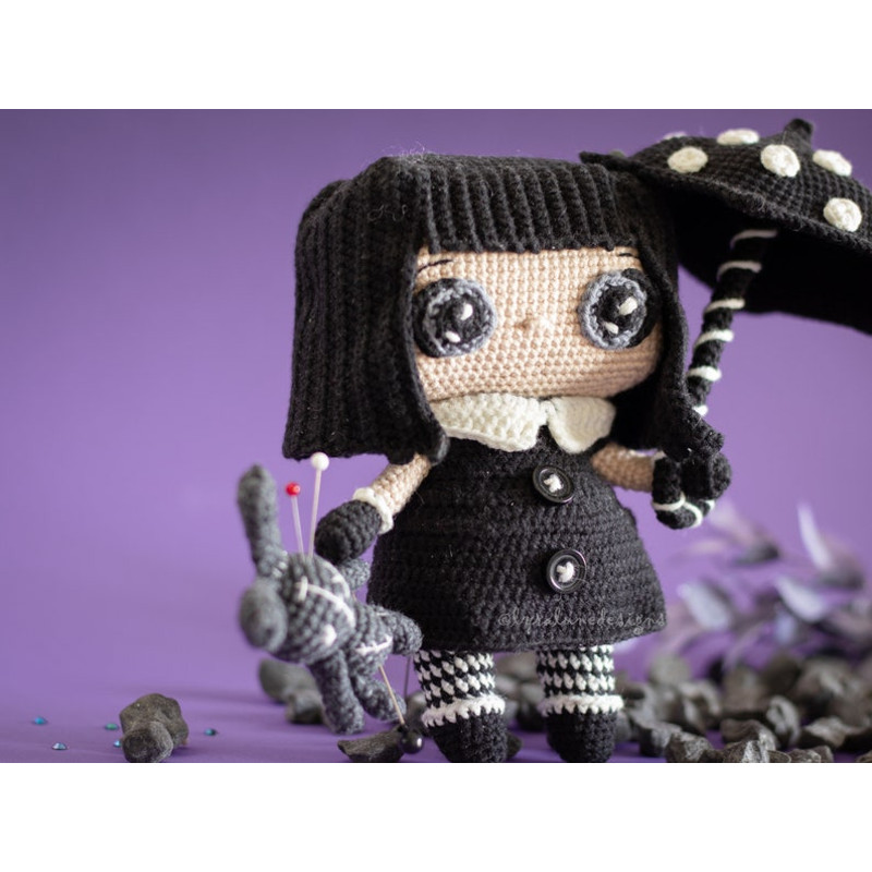 Crochet Pattern Luna The Gothic Doll Amigurumi Pattern US Terms PDF 8