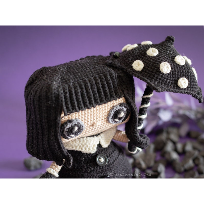 Crochet Pattern Luna The Gothic Doll Amigurumi Pattern US Terms PDF 9