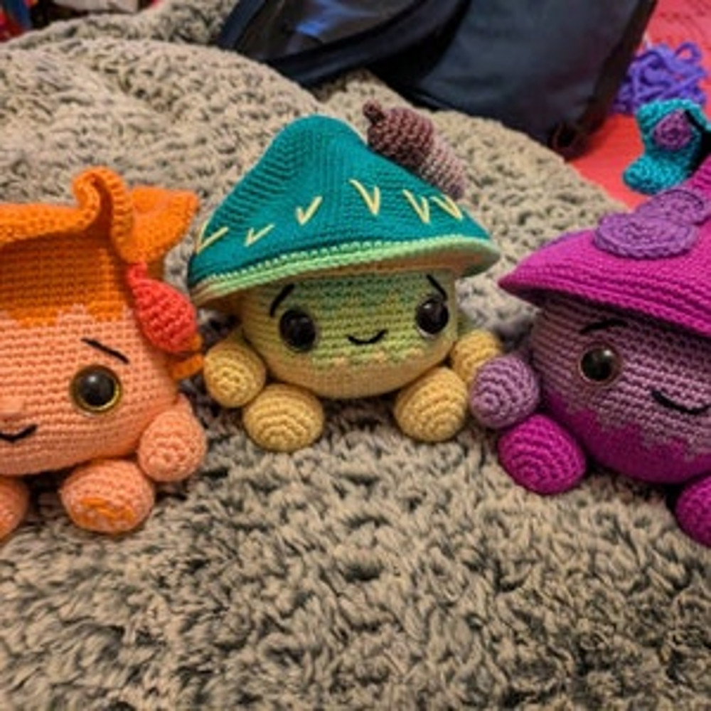 Crochet Pattern Mushroom Trio  Amigurumi Pattern US Terms PDF 7