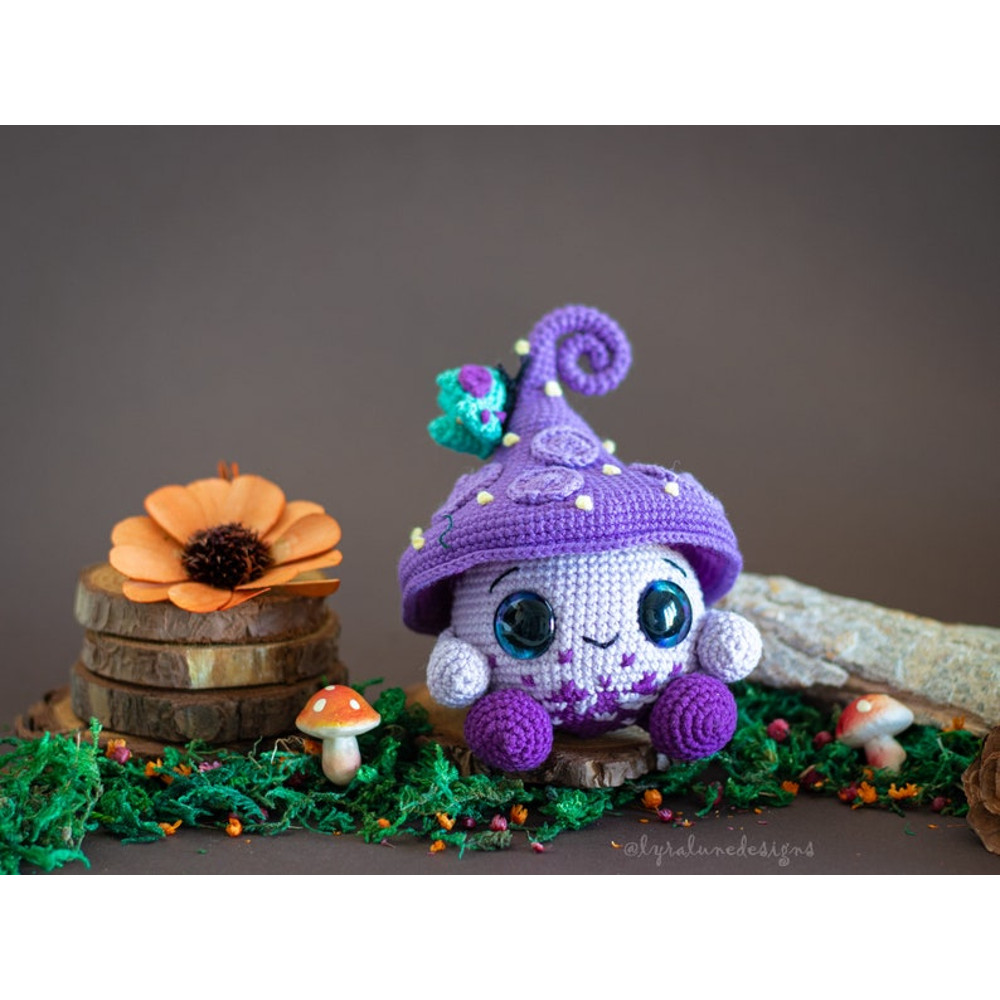 Crochet Pattern Mushroom Trio  Amigurumi Pattern US Terms PDF 2