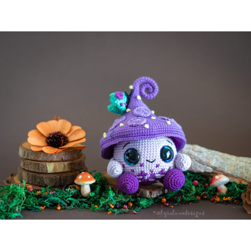 Crochet Pattern Mushroom Trio  Amigurumi Pattern US Terms PDF 2