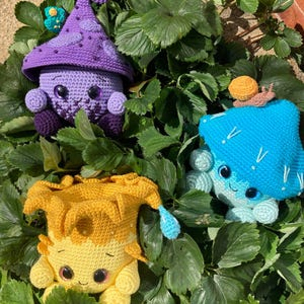 Crochet Pattern Mushroom Trio  Amigurumi Pattern US Terms PDF 22