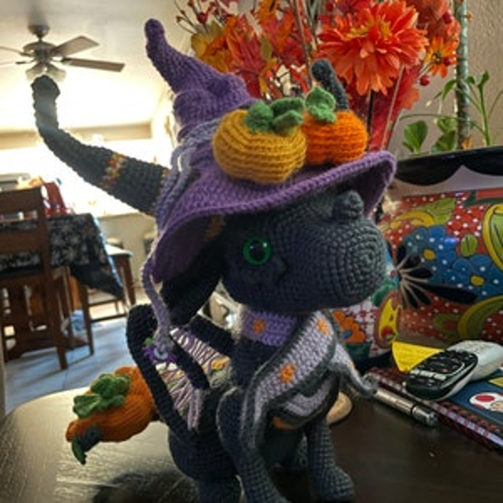 Crochet Pattern Umbra The Witchy Dragon Amigurumi Pattern US Terms PDF 9