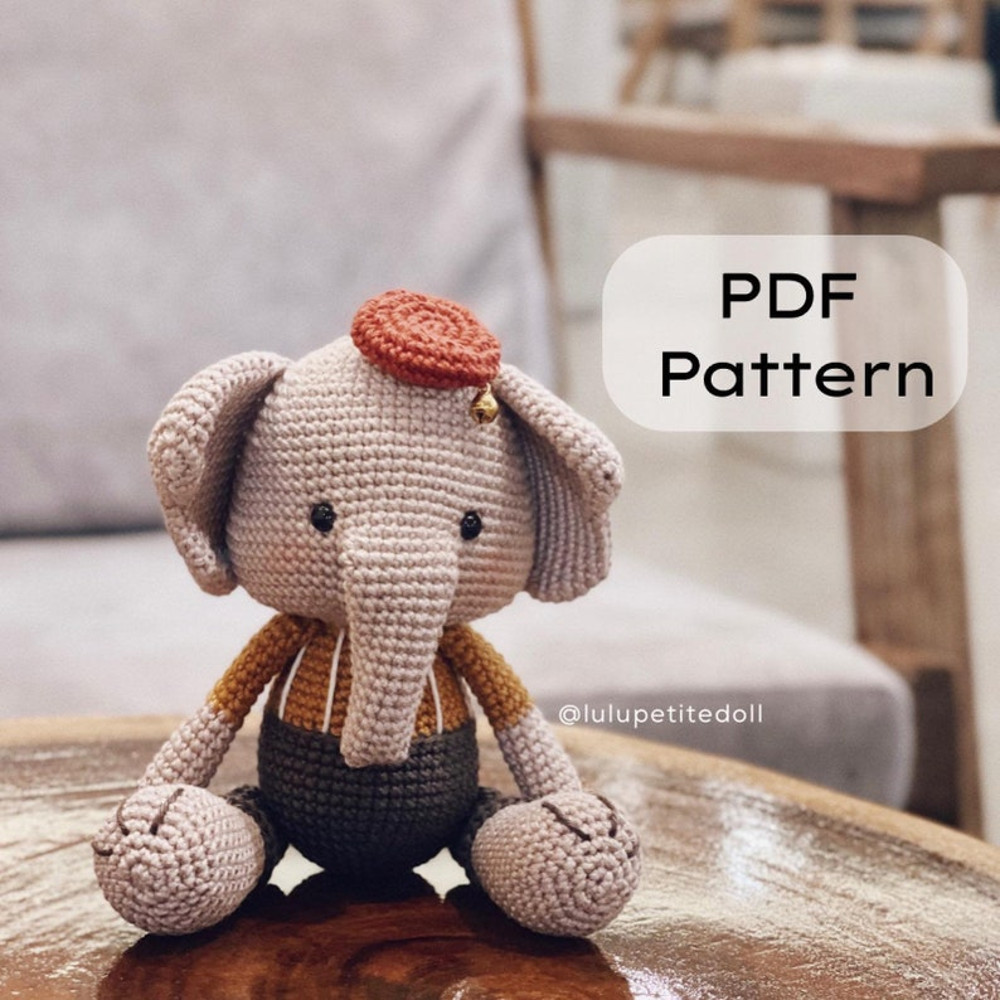 The Little Elico Pattern Elephant Crochet Pattern Read The Description Carefully 0